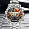 Personalized Men's Wrist Watch 250th Anniversary USA Gift for Him
