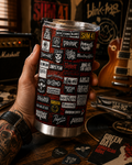 Personalized Classic Rock Legends Tumbler Custom Drinkware Gift GradoCreations