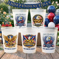 Personalized Frosted Cups for Family | Patriotic Gift Idea