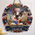 Personalized Wood Sign for Dog Lovers - 250th America Anniversary Gift