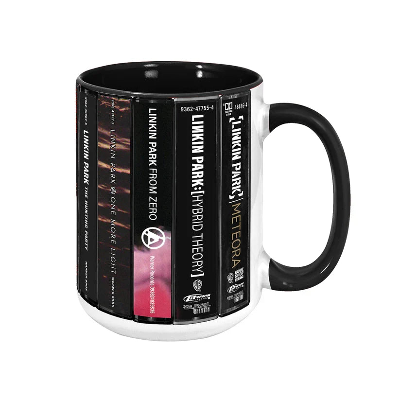Linkin Park Cassette Collection Accent Mug Ceramic Gift for Music Lovers GradoCreations