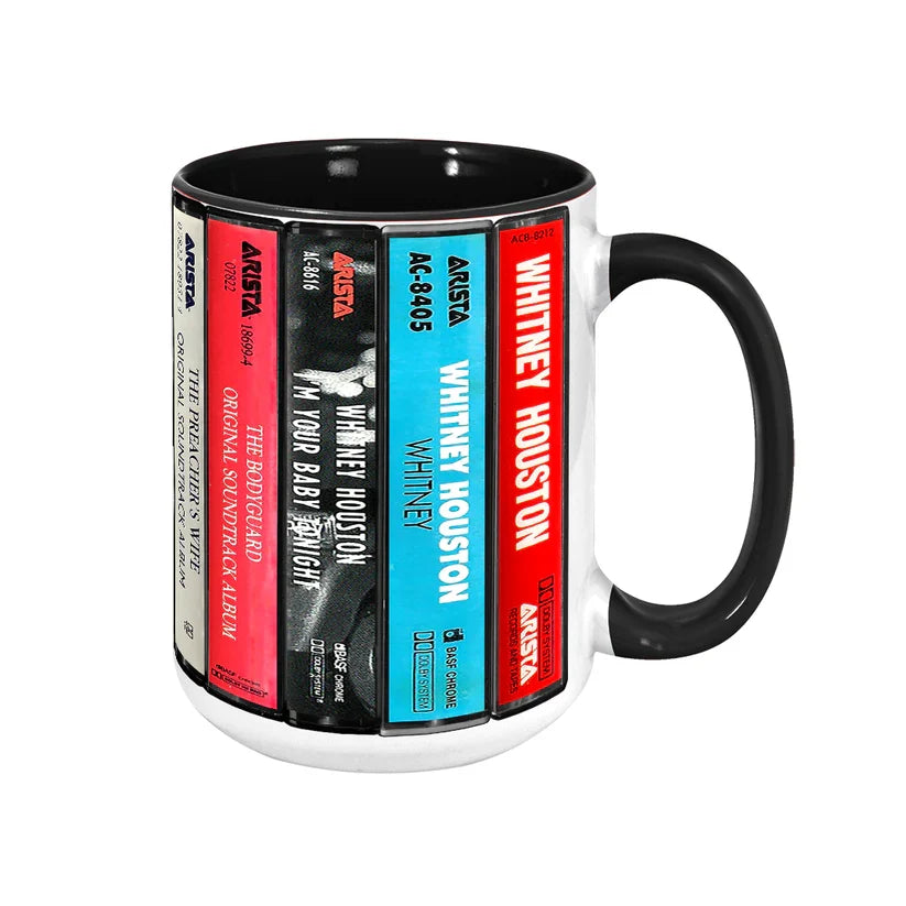 Whitney Houston Cassette Mug Retro Drinkware Gift for Music Lovers GradoCreations