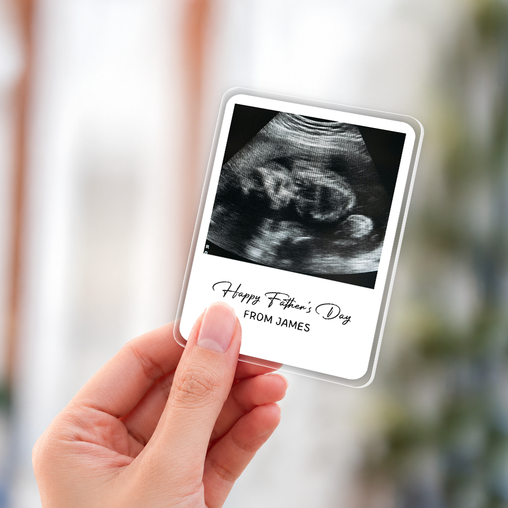 Personalized Acrylic Car Visor Clip Custom Photo Gift for Dad HN590 - Acrylic Car Visor Clip GradoCreations