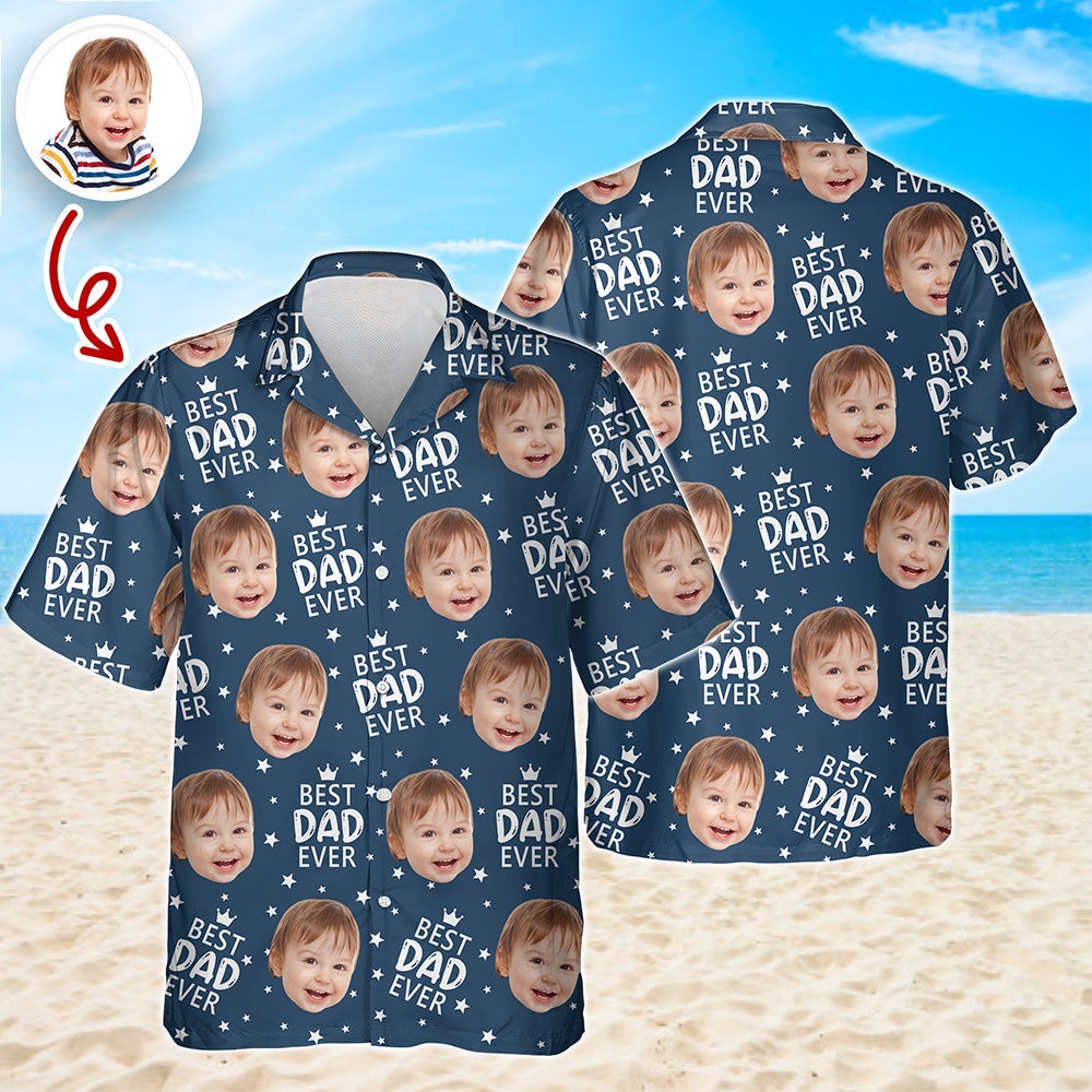 Custom Hawaiian Shirt with Photo Personalized Gift for Dad HN590 - AOP Hawai Shirt GradoCreations