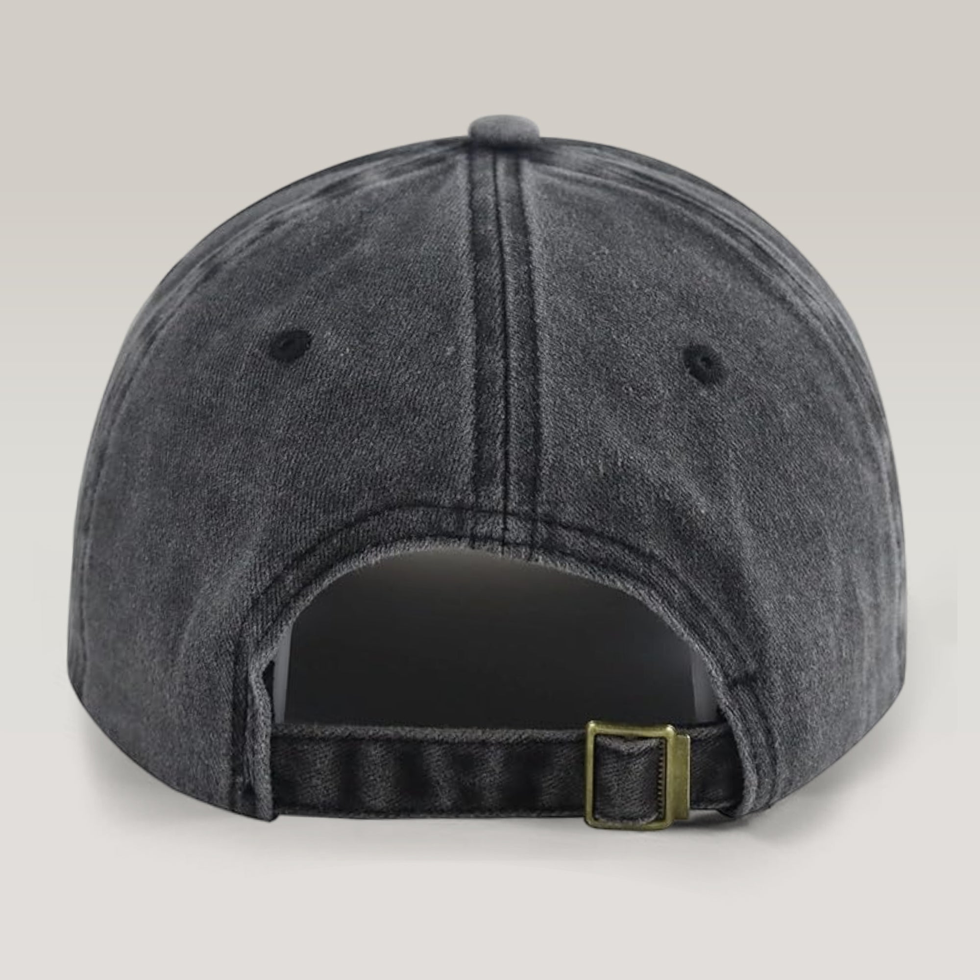 Custom Photo Face Washed Denim Baseball Cap Gift for Dad HN590 - Washed Denim Baseball Cap GradoCreations