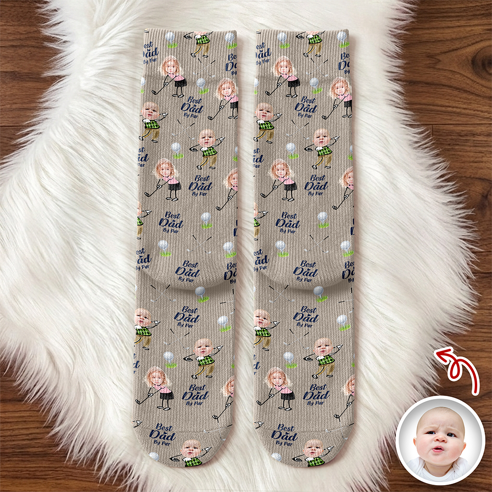 Personalized Photo Socks Best Dad By Par Gift for Dad HN590 - Socks GradoCreations