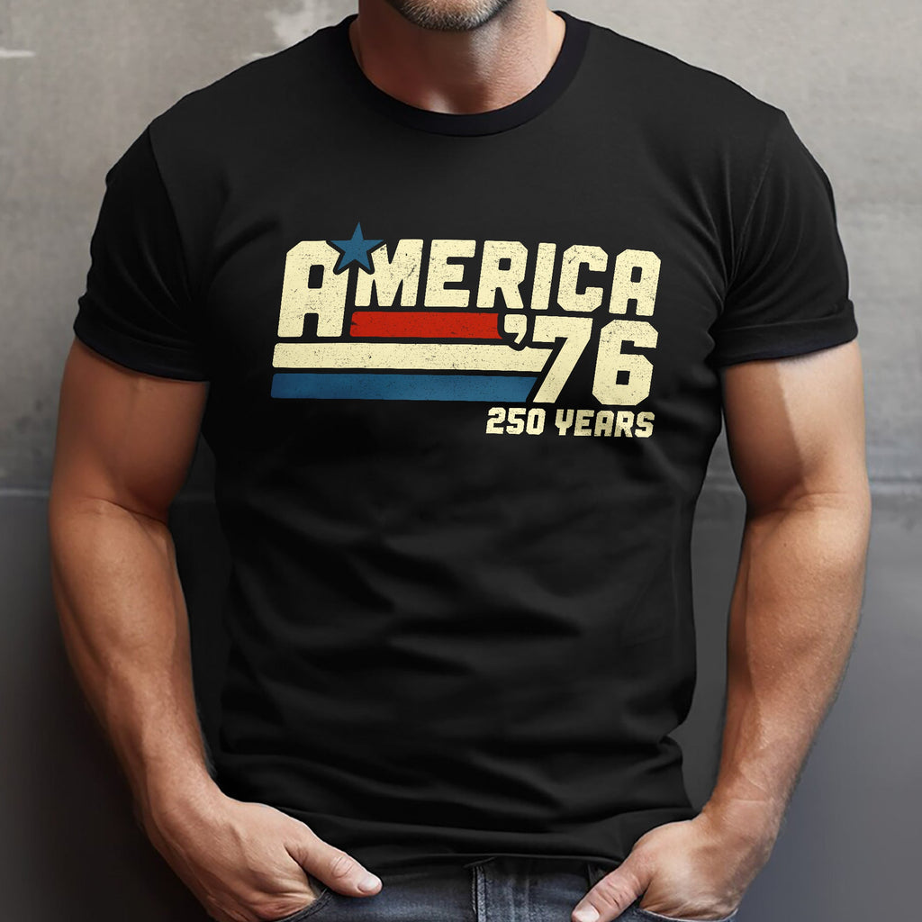 Personalized Retro 4th of July Comfort Shirt Custom Name Gift Comfort Shirt GradoCreations