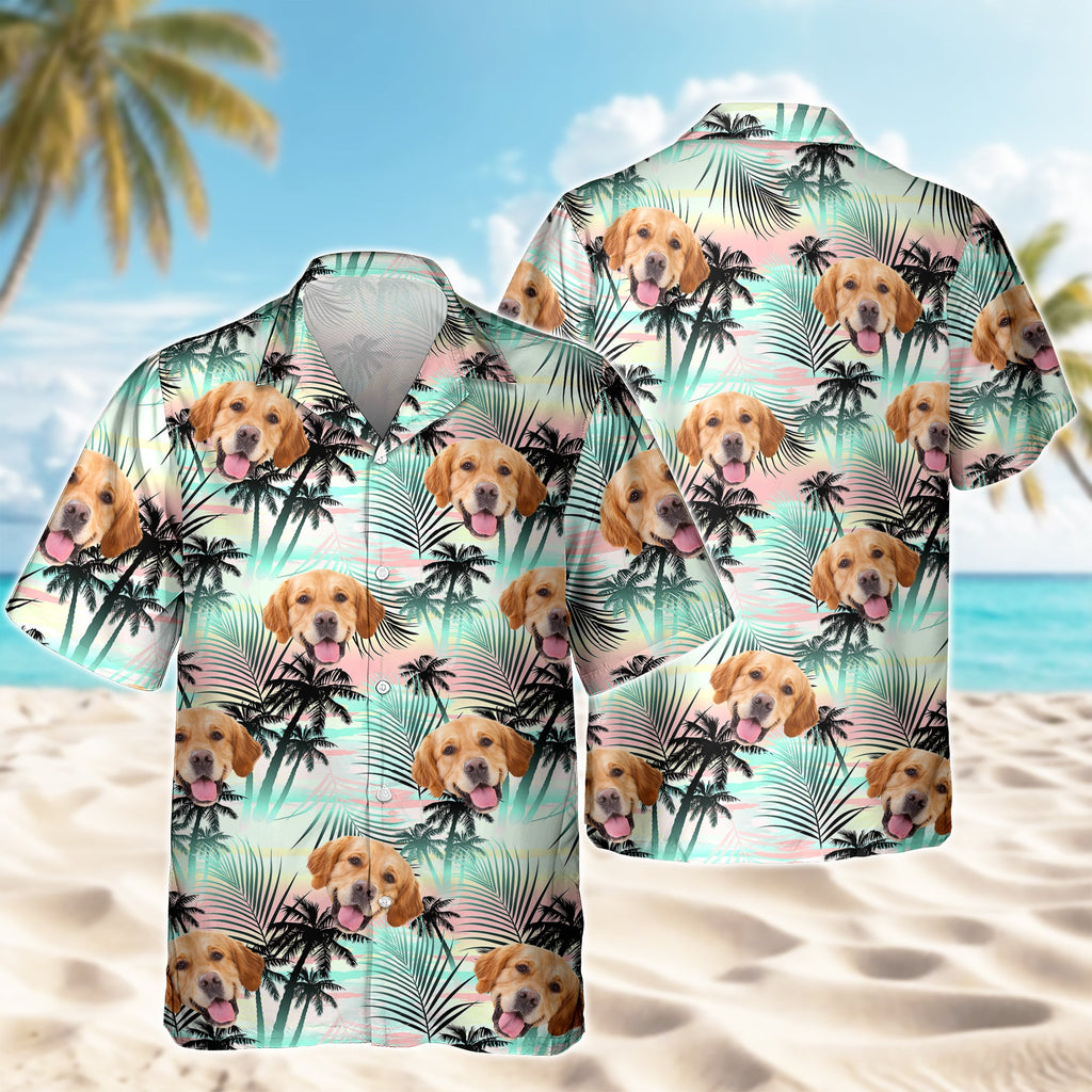 Personalized Dog Photo Hawaiian Shirt Custom Gift for Dog Lovers HN590 - AOP Hawai Shirt GradoCreations