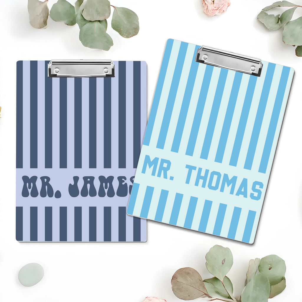 Personalized Teacher Clipboard Custom Name Gift for Educators HN590- Teacher Clipboard GradoCreations