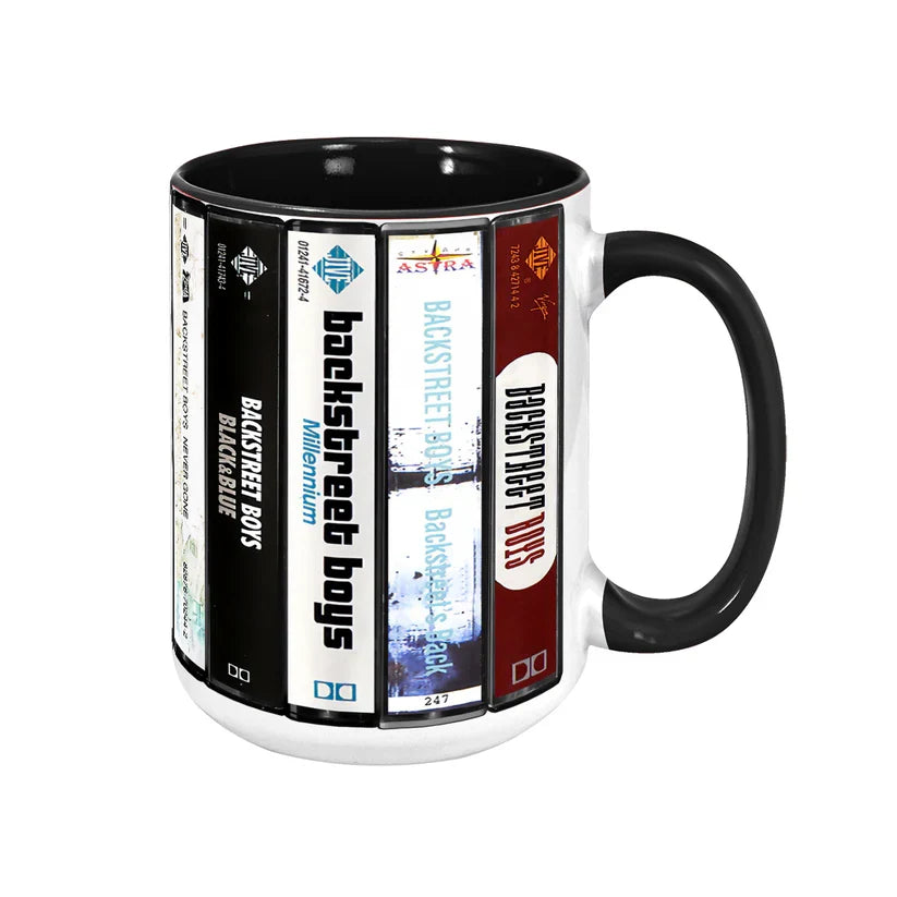 Retro Backstreet Boys Cassette Accent Mug Ceramic Drinkware GradoCreations
