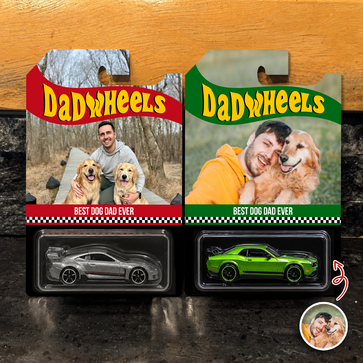 Personalized Photo Hot Wheels Dog Dad Gift Custom Design HN590 - Hot Wheels GradoCreations
