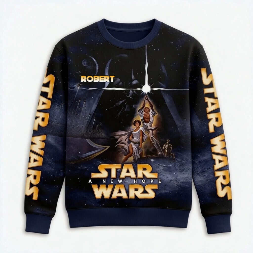 Personalized All Over Print Star Wars Shirt Gift for Movie Fans