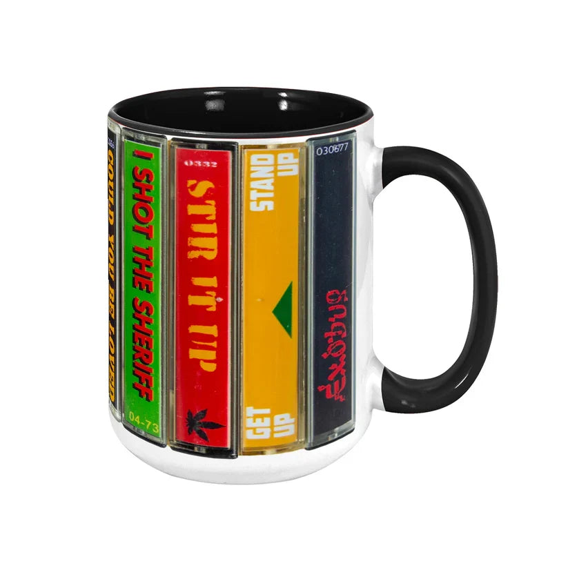 Bob Marley Retro Music Cassette Accent Mug Ceramic Gift GradoCreations