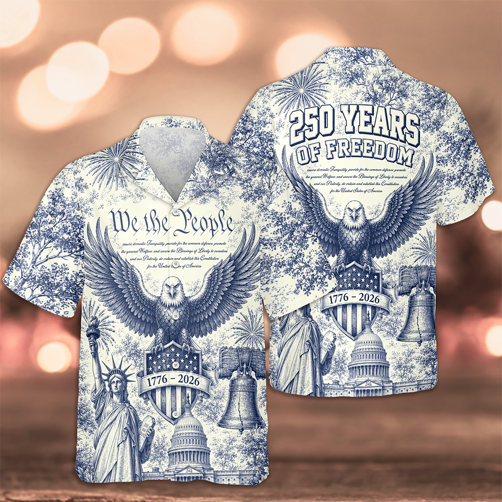Personalized Patriotic Hawaiian Shirt Custom Design Gift for Dad HN590 - AOP Hawai Shirt GradoCreations