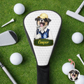 Personalized Dog Photo Golf Club Head Cover Gift for Dog Dad HN590 - Golf Club Head Cover GradoCreations