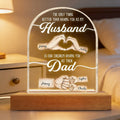 Personalized 3D LED Light Gift for Husband Dad Hand Heart
