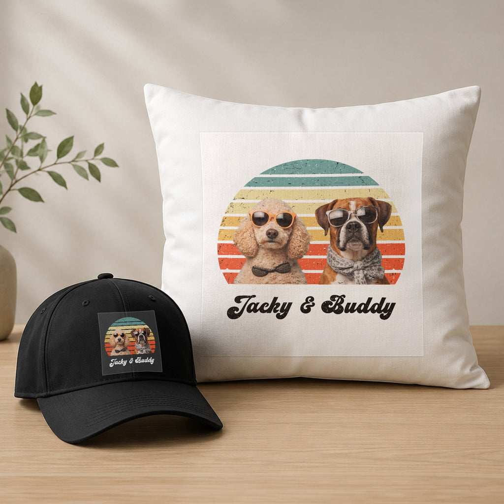 Personalized Photo Transfer for Dog Dads Custom Gift Idea HN590 - DTF Transfer GradoCreations