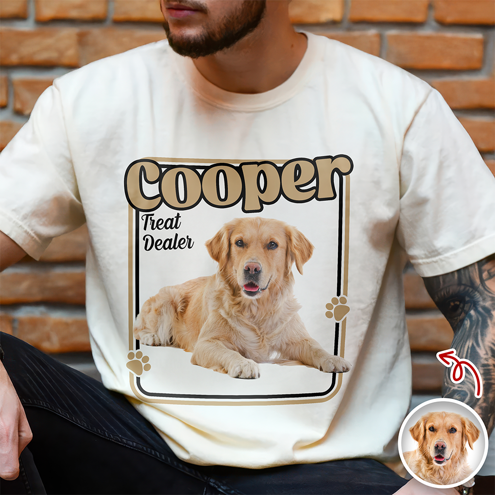 Personalized Dog Comfort Shirt Custom Photo Gift for Dog Lovers Comfort Shirt GradoCreations