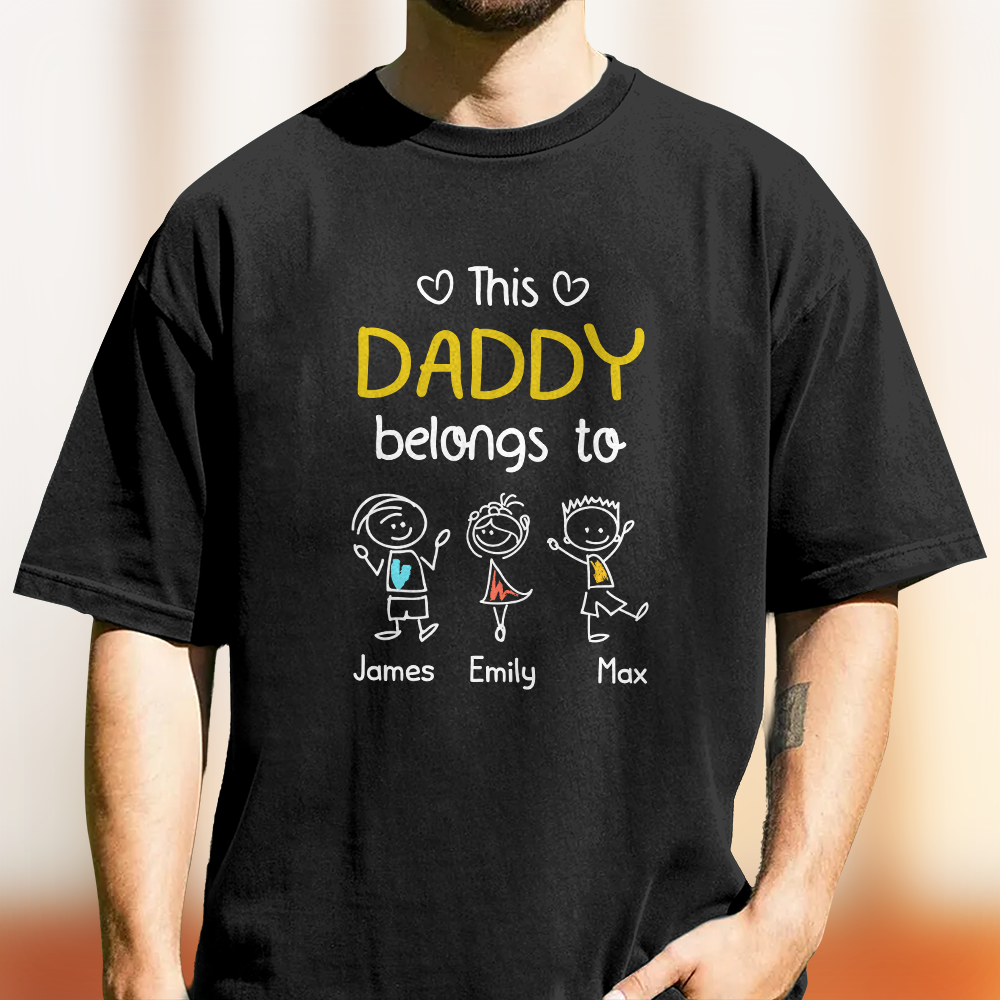 Personalized Comfort Shirt for Dad with Custom Family Design Comfort Shirt GradoCreations