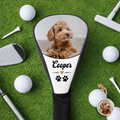 Personalized Photo Golf Club Head Cover Custom Gift for Dad HN590 - Golf Club Head Cover GradoCreations