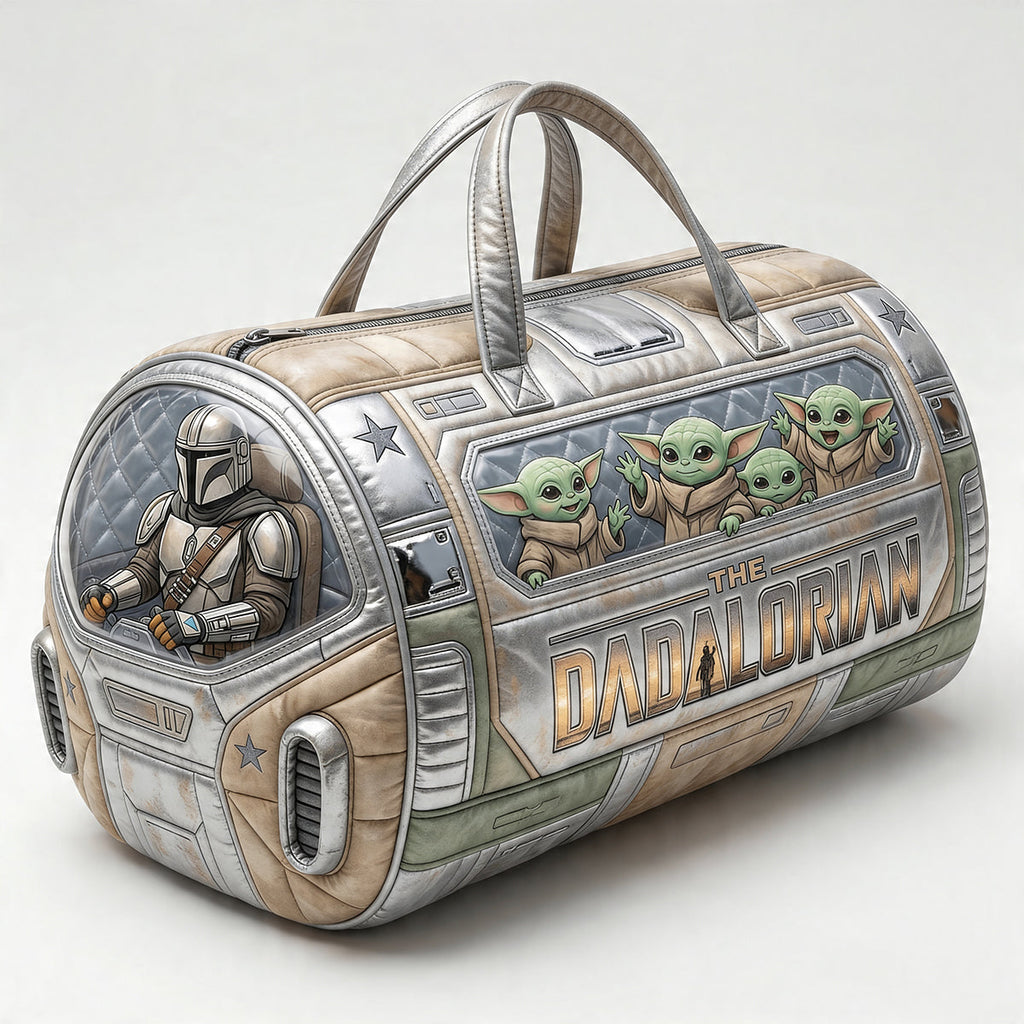 Personalized Galactic Tracker Duffle Bag Gift for Dad Quilted Duffle Bag GradoCreations