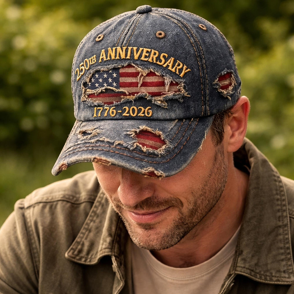 Personalized Independence Day Hat American Flag Cap Gift HN590 - Embroidery Hat Josh GradoCreations