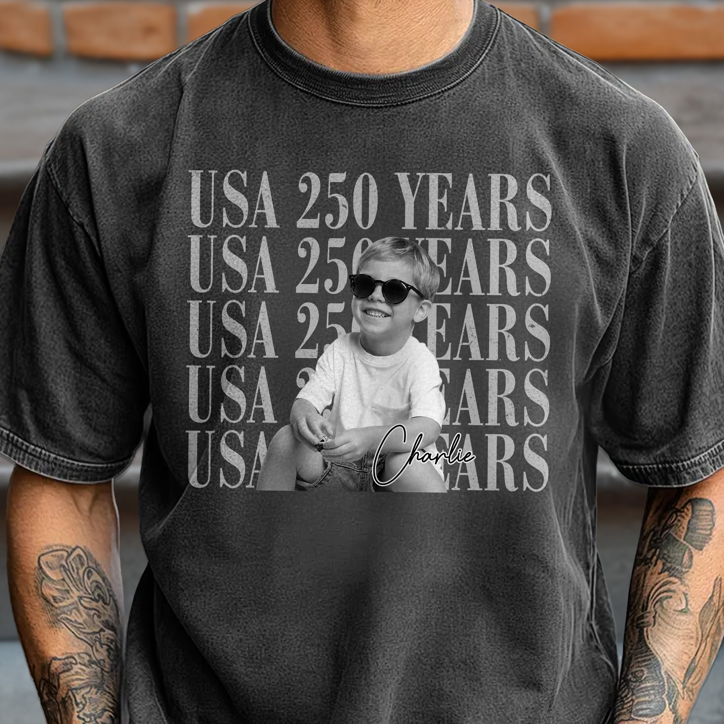 Personalized Vintage Photo Comfort Shirt Custom Apparel Gift Comfort Shirt GradoCreations