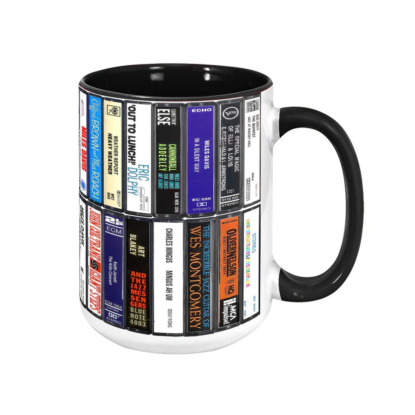 Jazz Cassette Accent Mug Retro Gift for Music Lovers GradoCreations