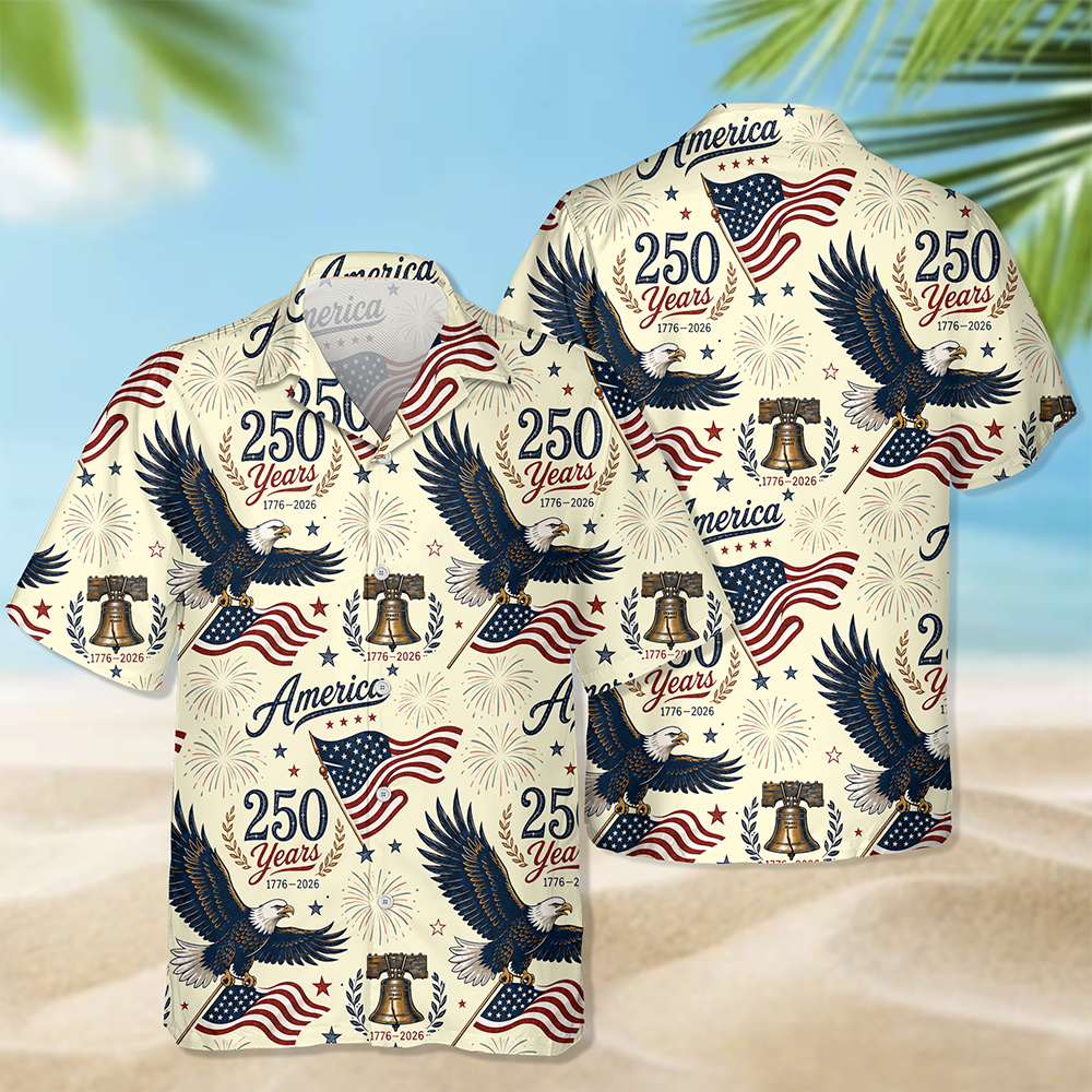 Personalized 250th Anniversary America Hawaiian Shirt Gift HN590 - AOP Hawai Shirt GradoCreations