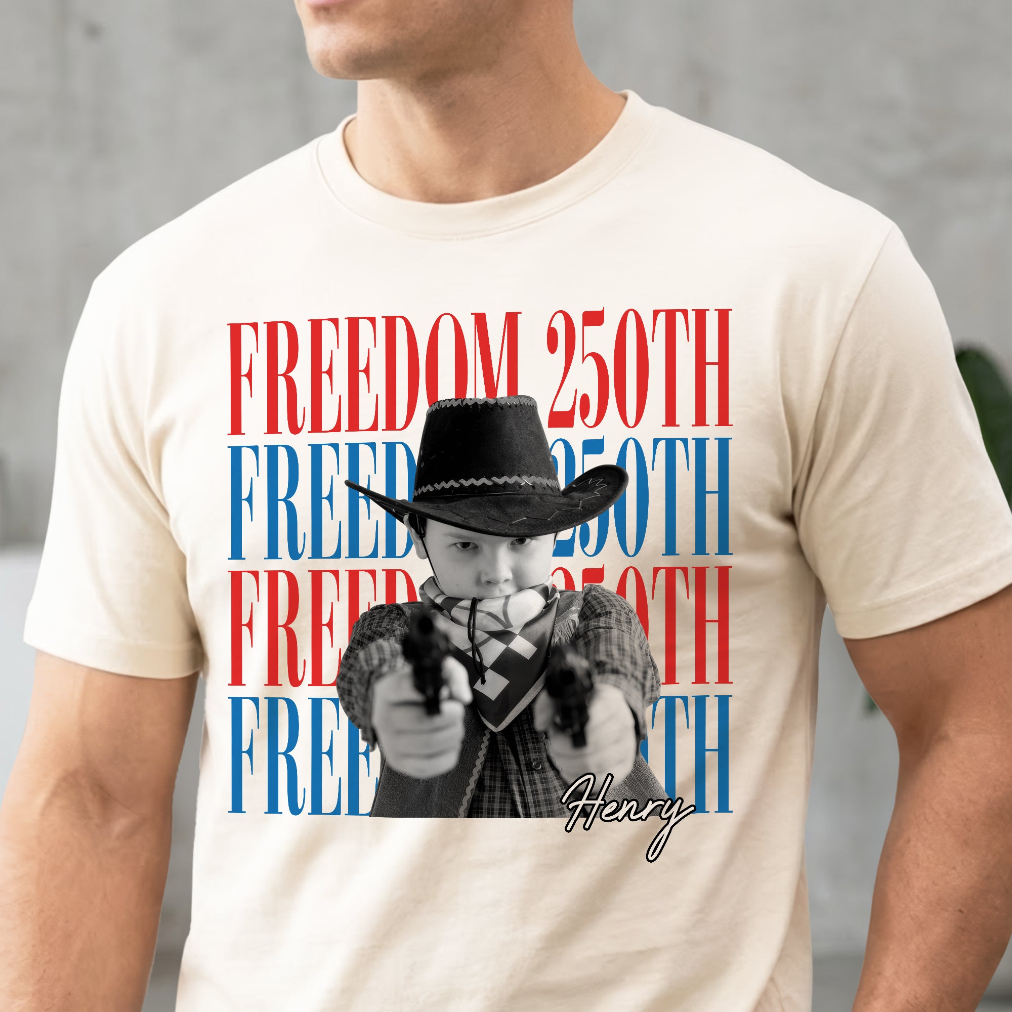 Custom Photo Comfort Shirt Personalized 250th Freedom Gift Comfort Shirt GradoCreations