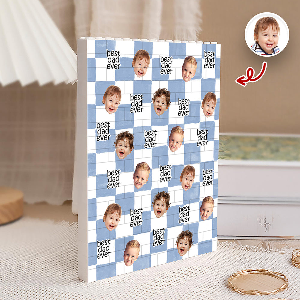 Personalized Photo Brick Blocks Gift for Dad Family Keepsake HN590 - Building Blocks GradoCreations