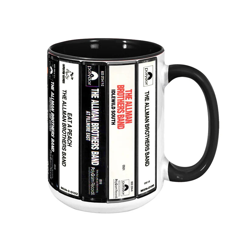 Retro Cassette Accent Mug Allman Brothers Band Gift for Music Lovers GradoCreations