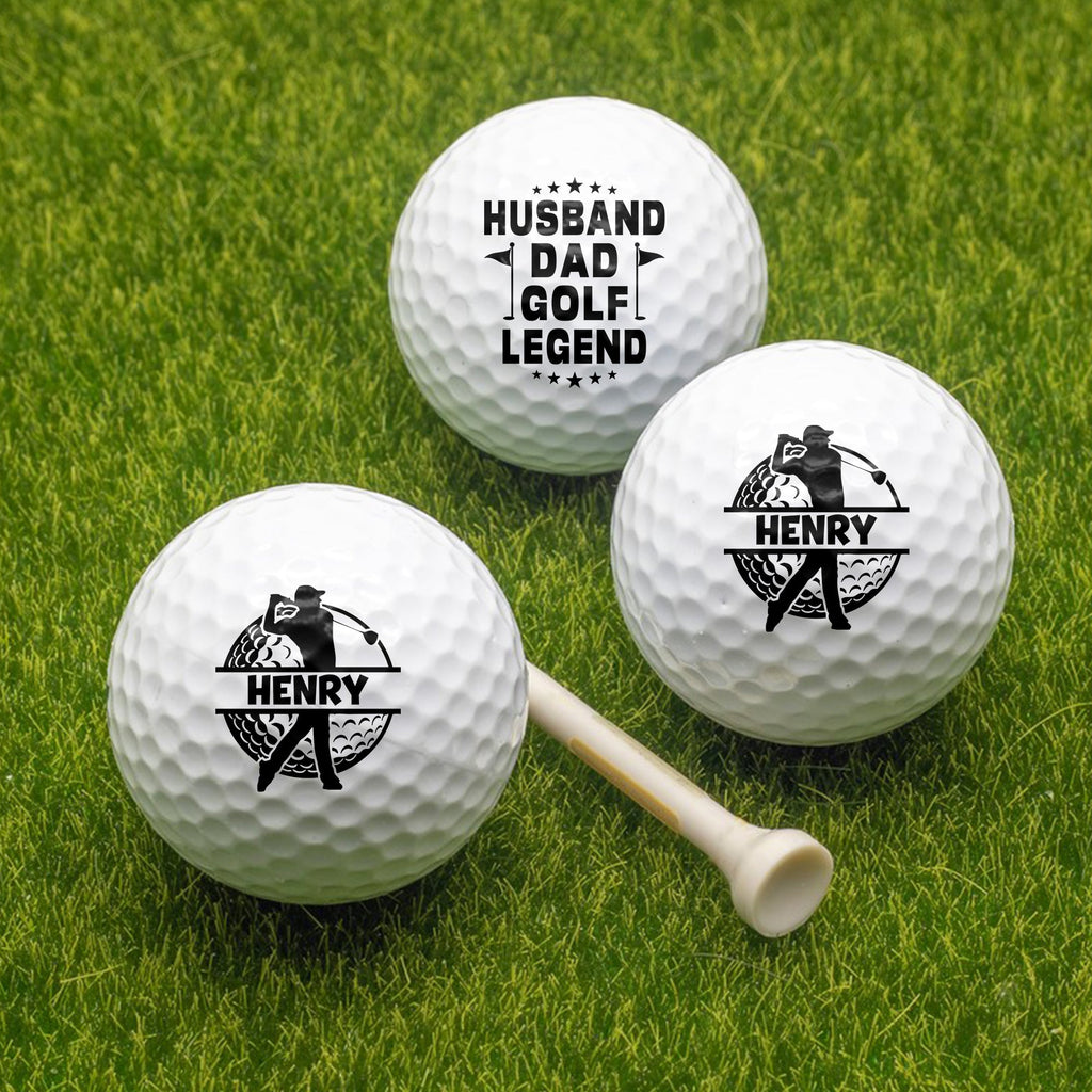Personalized Golf Ball Custom Gift for Dad Husband Funny HN590 - Golf Ball GradoCreations