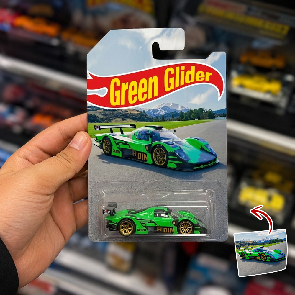 Personalized Car Photo Wheels Custom Gift for Dad Car Lovers HN590 - Hot Wheels GradoCreations