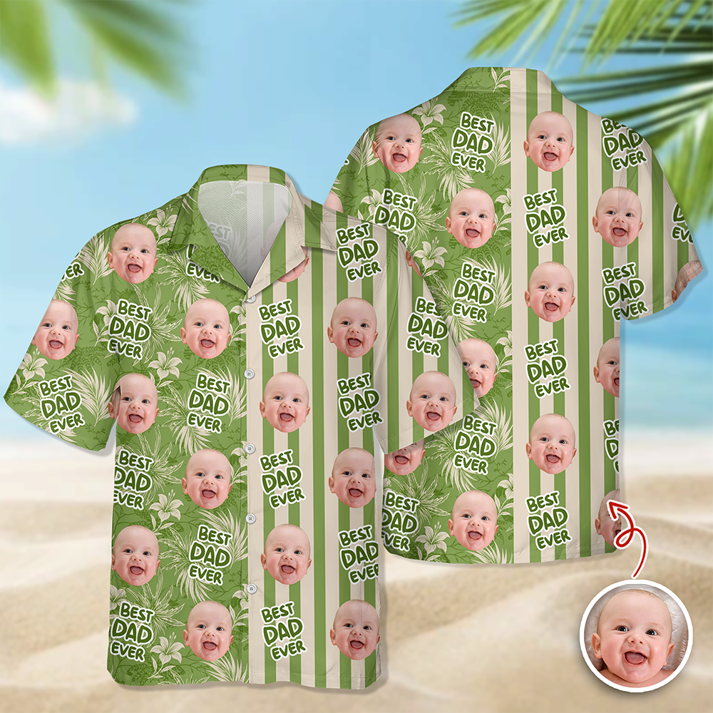 Personalized Tropical Beach Shirt Gift for Dad Father's Day HN590 - AOP Hawai Shirt GradoCreations