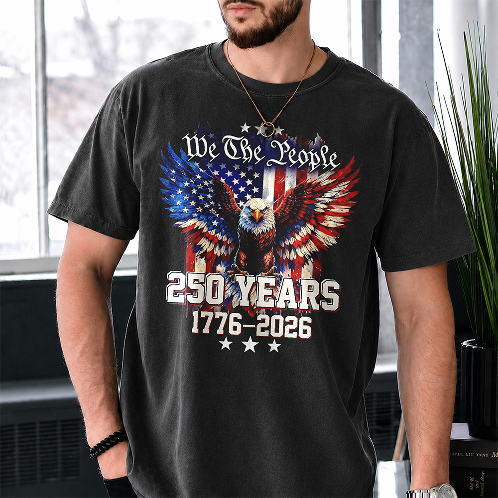 Personalized American Flag Comfort Shirt 250 Years Gift Comfort Shirt GradoCreations