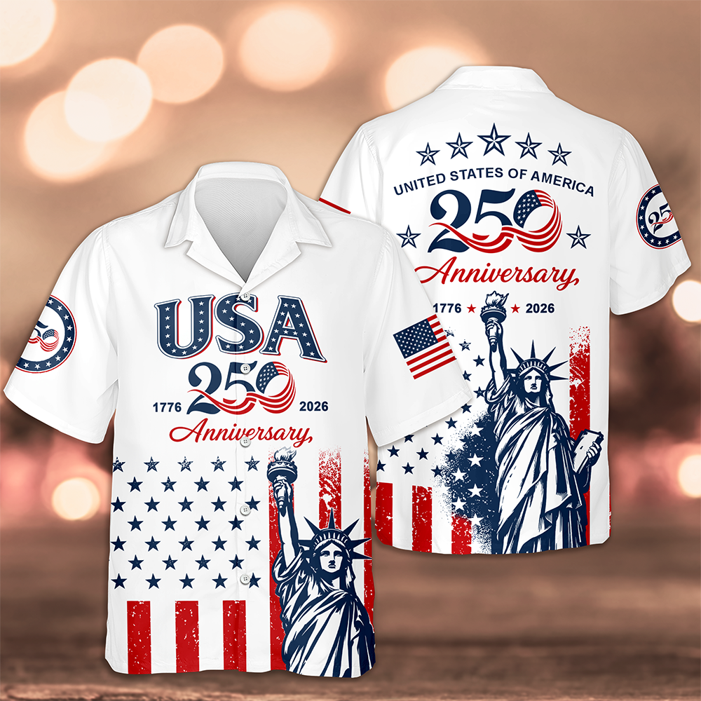 Personalized Hawaiian Shirt USA 250th Anniversary Gift HN590 - AOP Hawai Shirt GradoCreations