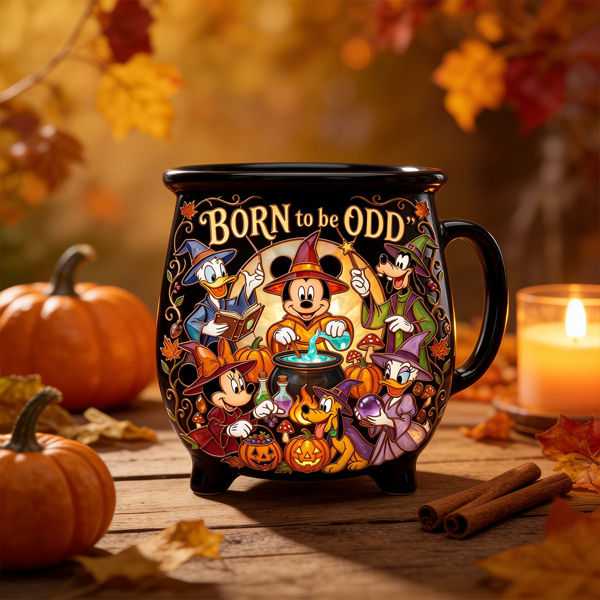 Personalized Cauldron Coffee Mug Custom Name Halloween Gift for Her Cauldron Coffee Mug GradoCreations