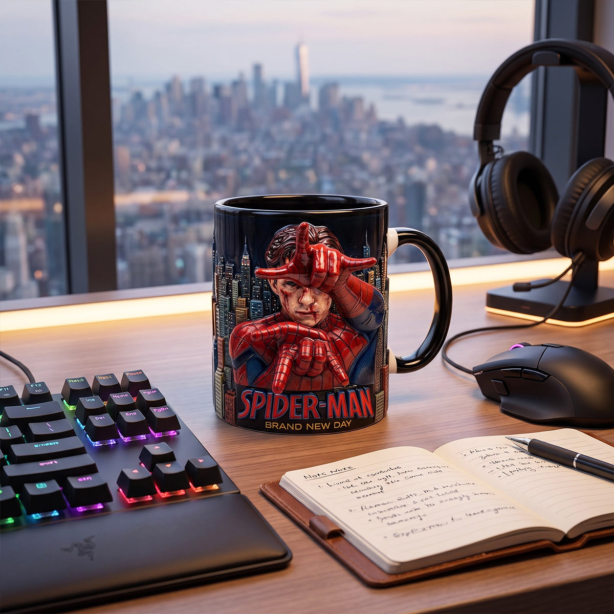 Personalized Comic Style Accent Mug for Movie Fans Mug GradoCreations