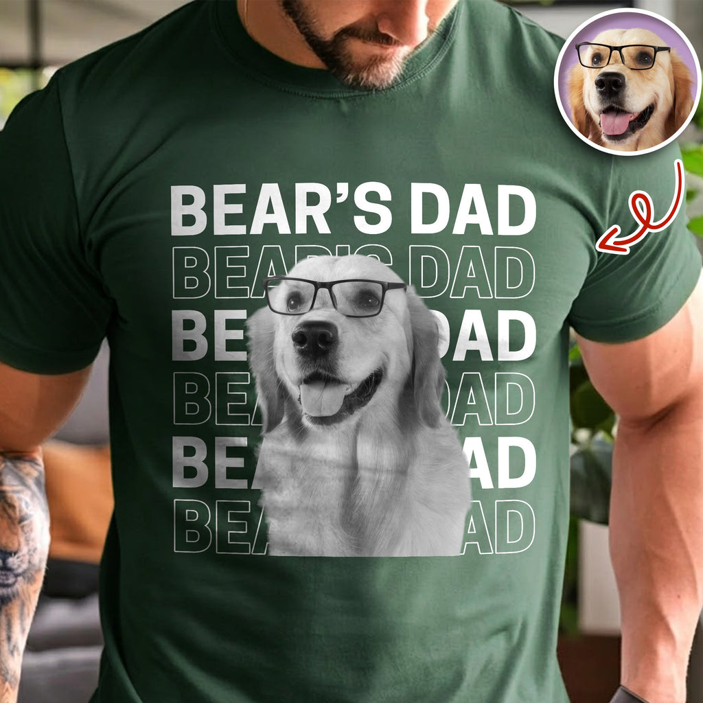 Personalized Dog Cat Photo Comfort Shirt Gift for Dad Mom Comfort Shirt GradoCreations