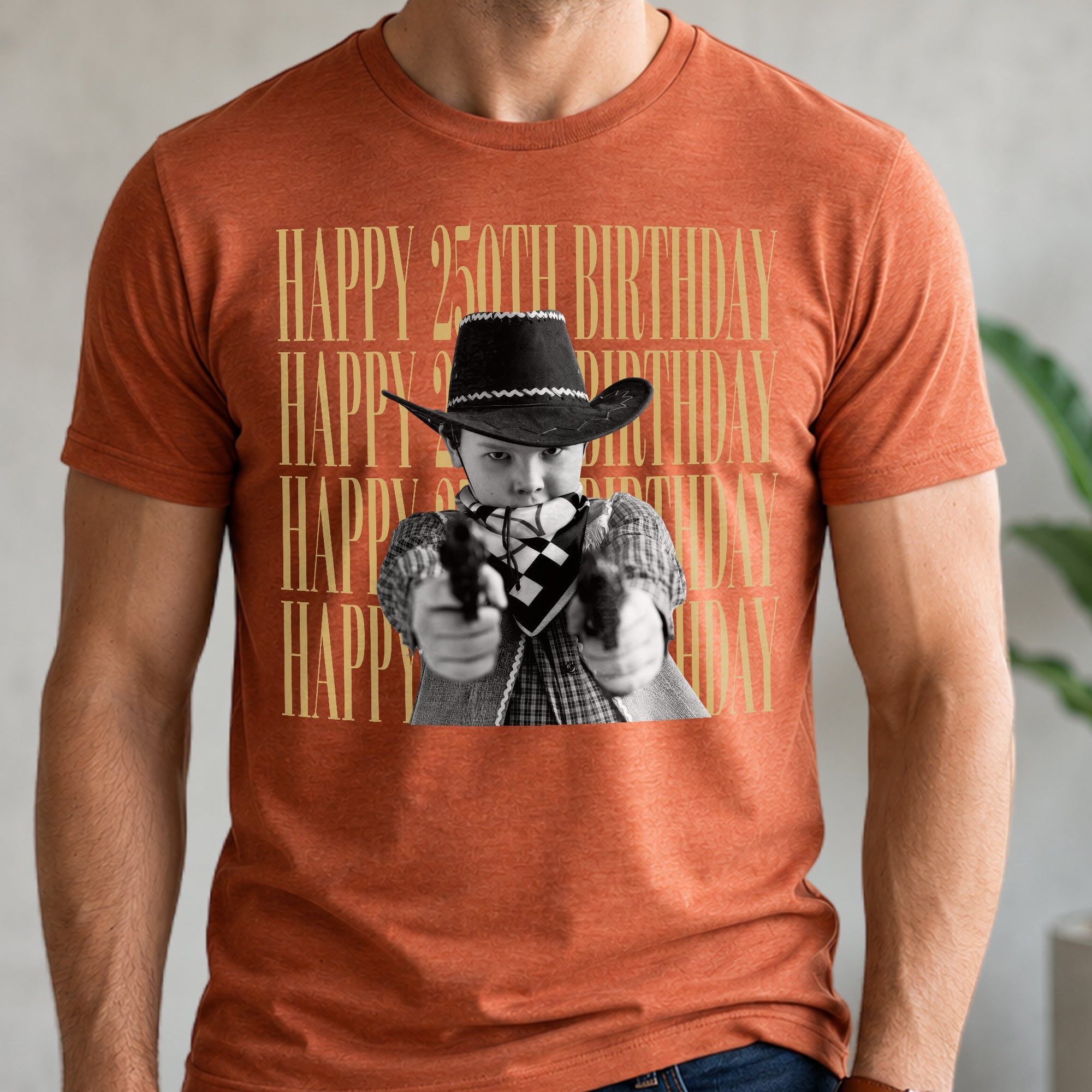 Custom Photo Vintage Comfort Shirt 250th Birthday Gift for Dad Comfort Shirt Back GradoCreations