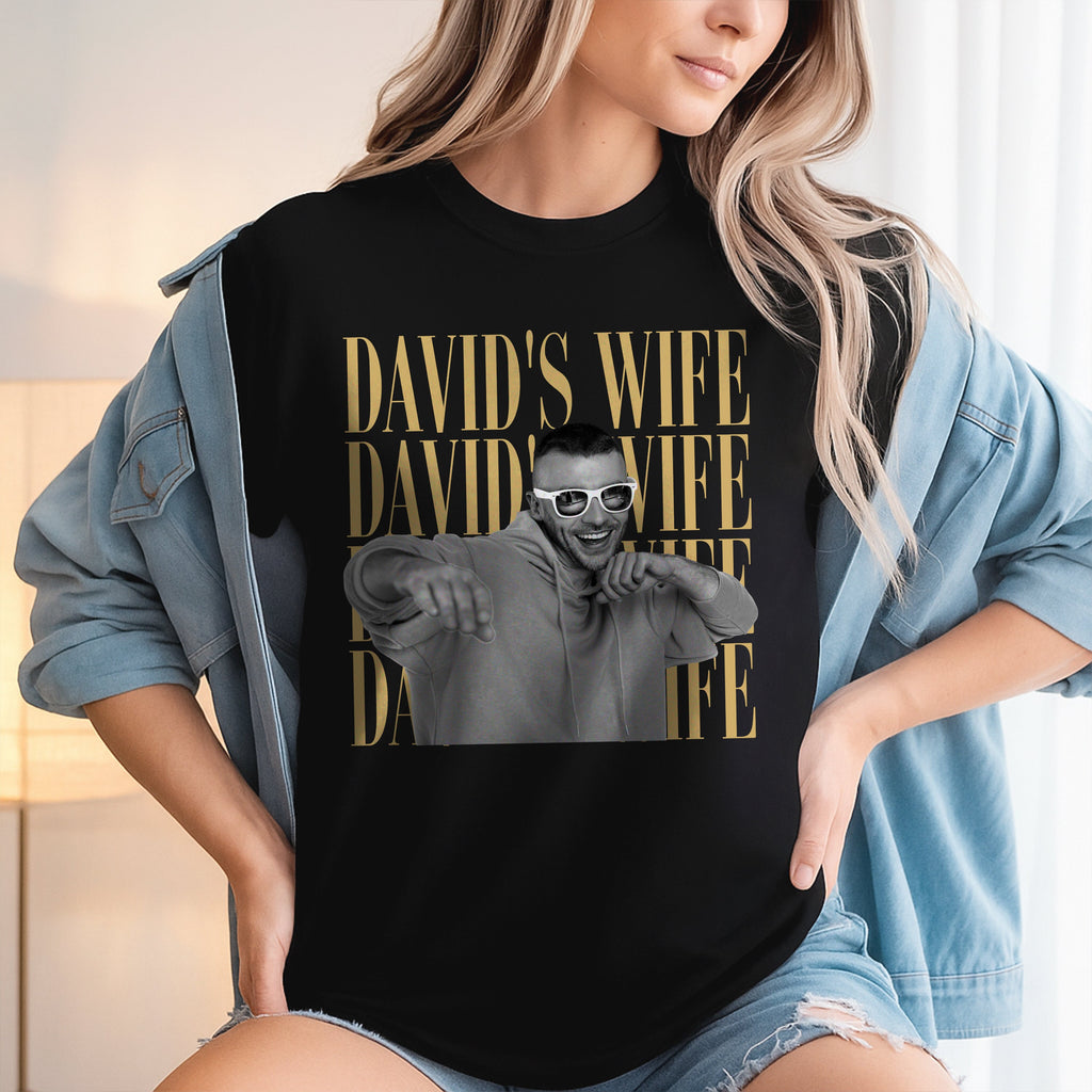 Personalized Vintage Photo T-Shirt Custom Gift for Wife/Husband Anniversary HN590 - Tshirt GradoCreations