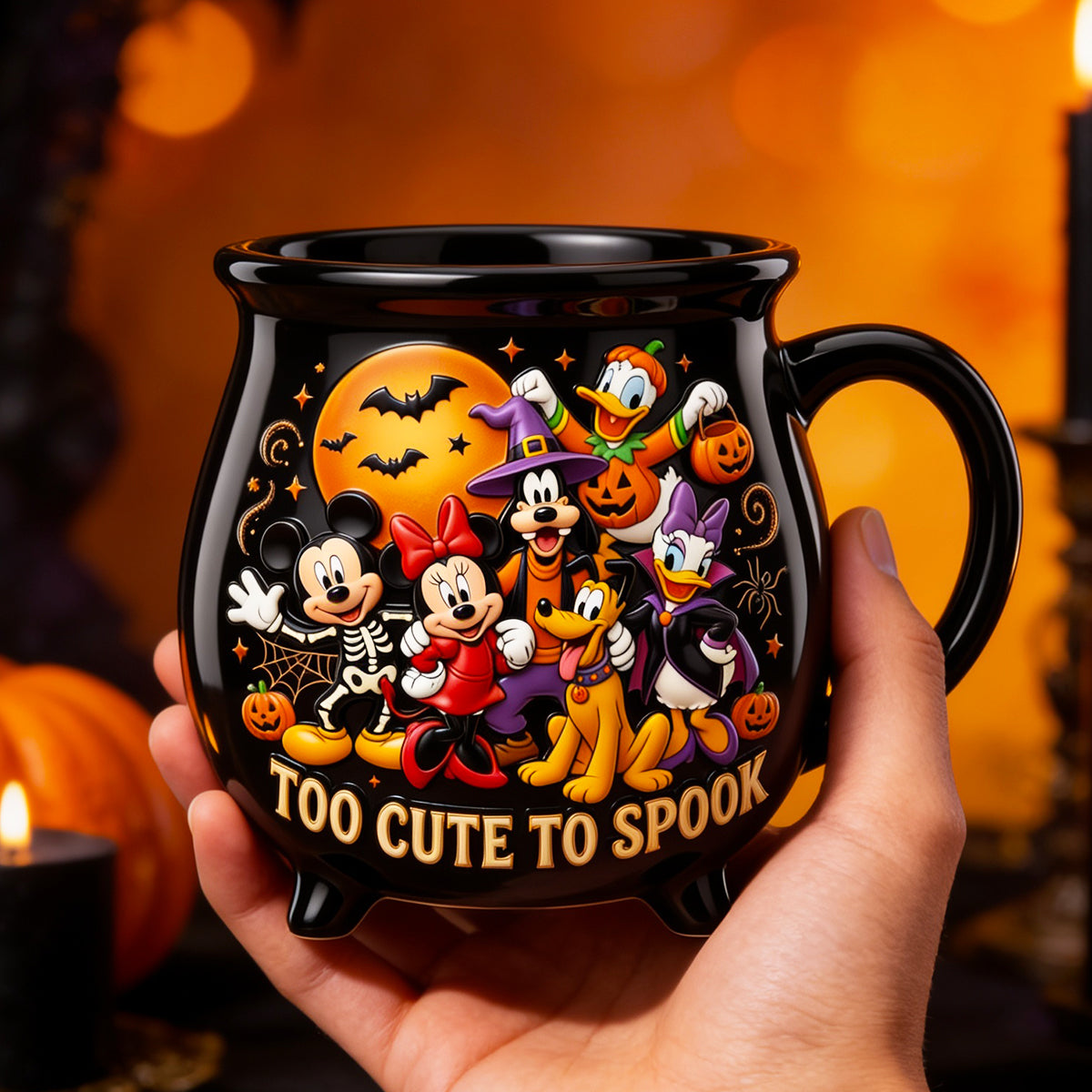 Personalized Cauldron Coffee Mug Halloween Gift for Her Cauldron Coffee Mug GradoCreations