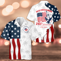 Personalized American Flag Hawaiian Shirt 250th Anniversary Gift HN590 - AOP Hawai Shirt GradoCreations