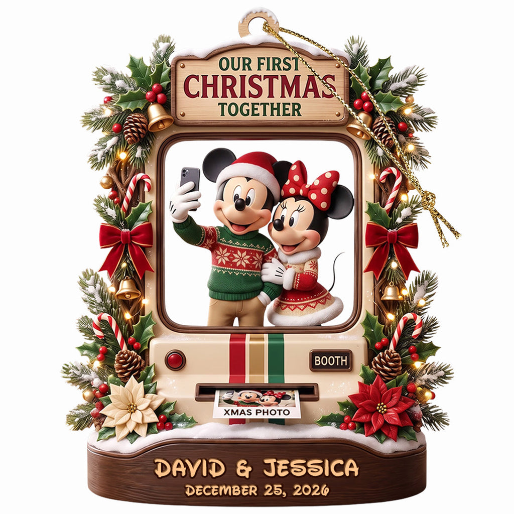 Personalized Acrylic Ornament First Christmas Together Gift for Couples Ornament GradoCreations