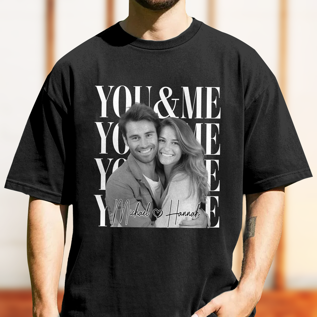 Personalized Vintage Photo Couple Comfort Shirt Custom Gift Comfort Shirt GradoCreations