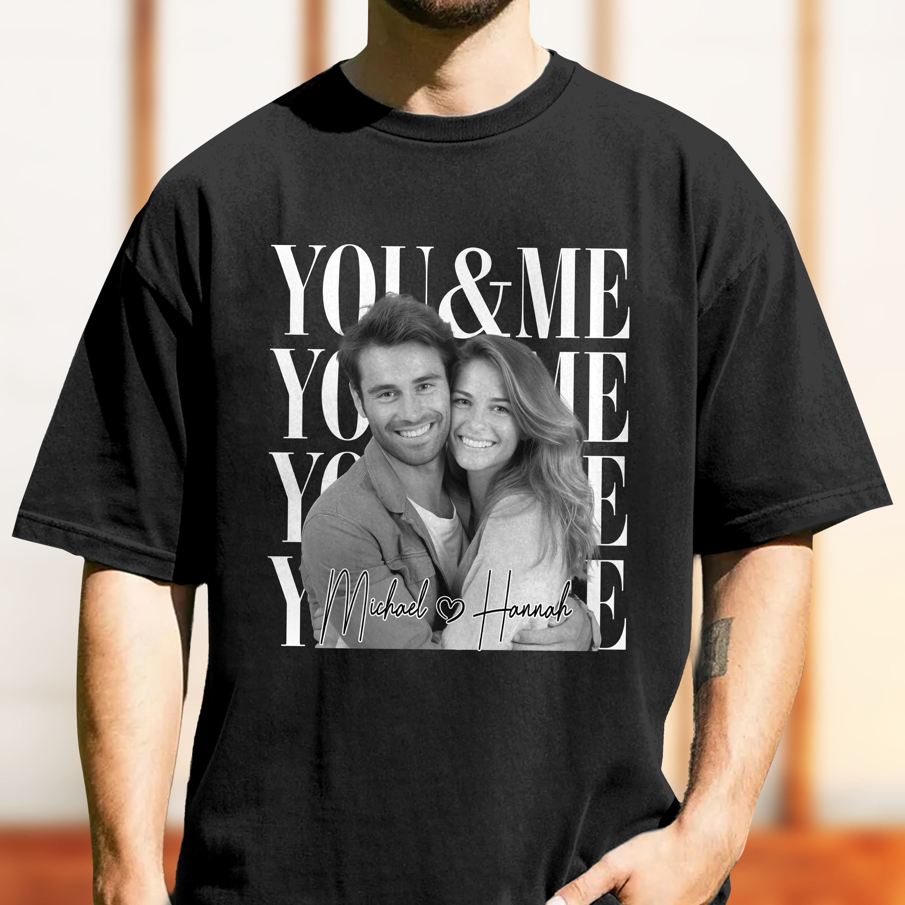 Personalized Vintage Photo Couple Comfort Shirt Custom Gift Comfort Shirt GradoCreations