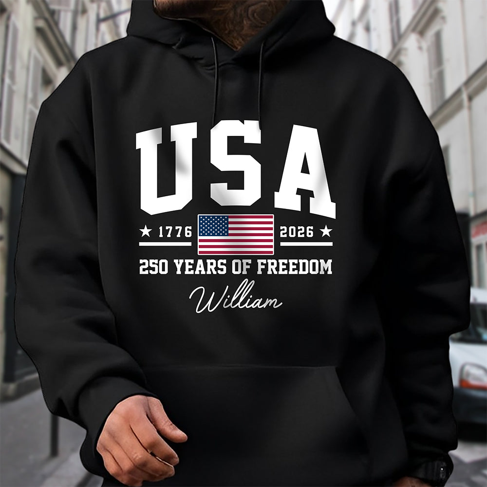 Personalized 250 Years of Freedom T-Shirt for Independence Day Gift HN590 - Tshirt GradoCreations
