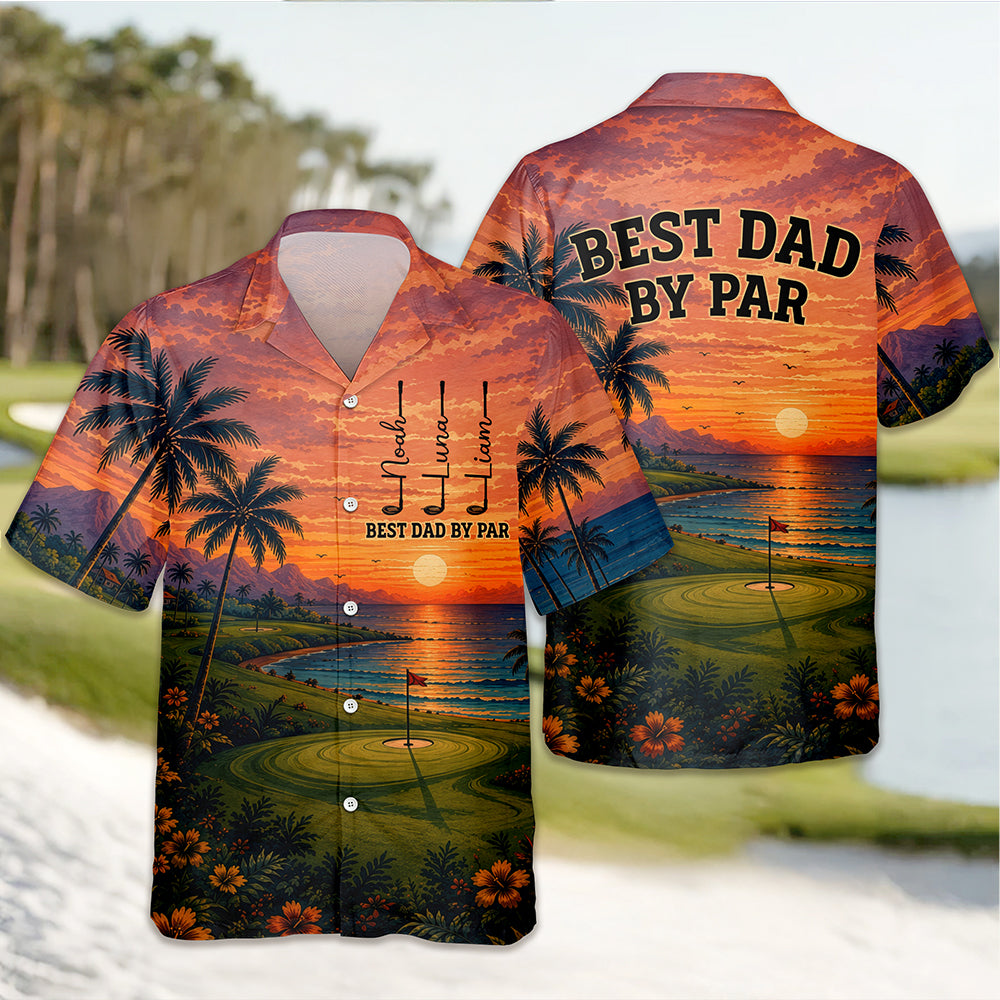 Personalized Hawaii Shirt for Dad Custom Name Golf Gift HN590 - AOP Hawai Shirt GradoCreations