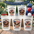 Personalized Frosted Cups Patriotic Gift for Family Celebrations